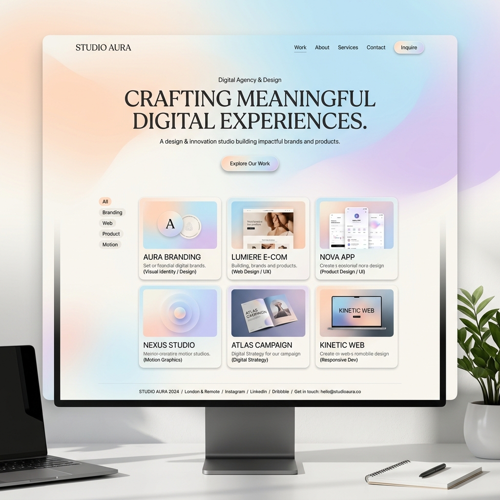 Minimalist Portfolio Web Development Karachi - BasiraSoft